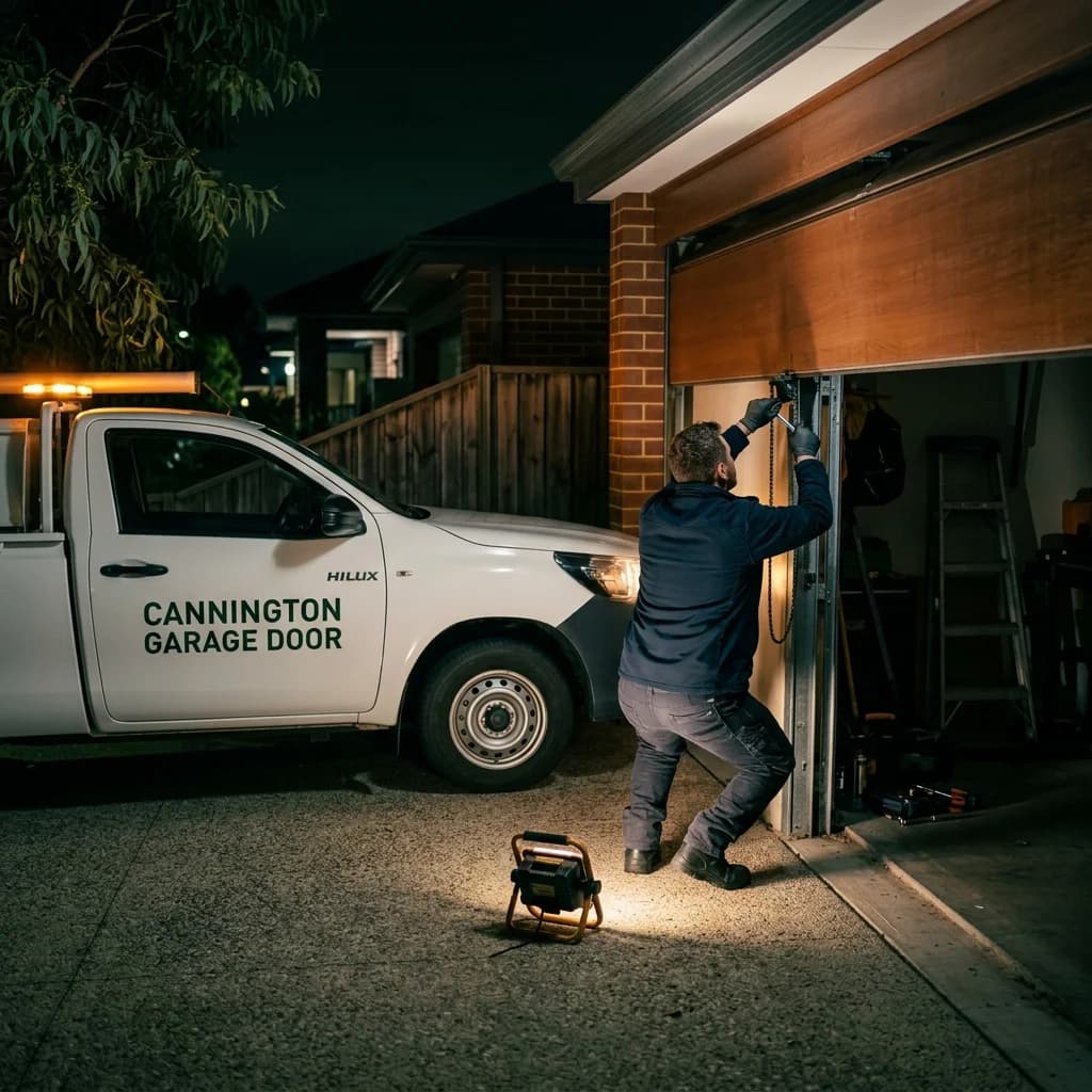 24/7 Emergency Garage Door Repairs in Perth — Door stuck open, stuck shut or unsafe — a real person answers, day or night.
