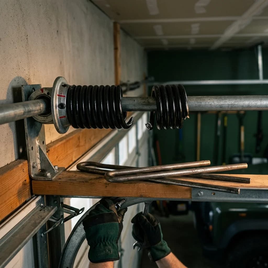 Garage Door Spring & Cable Repairs in Perth — The part that carries the weight — replaced safely, in pairs, sized to your door.